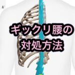 ギックリ腰は安静が一番！？